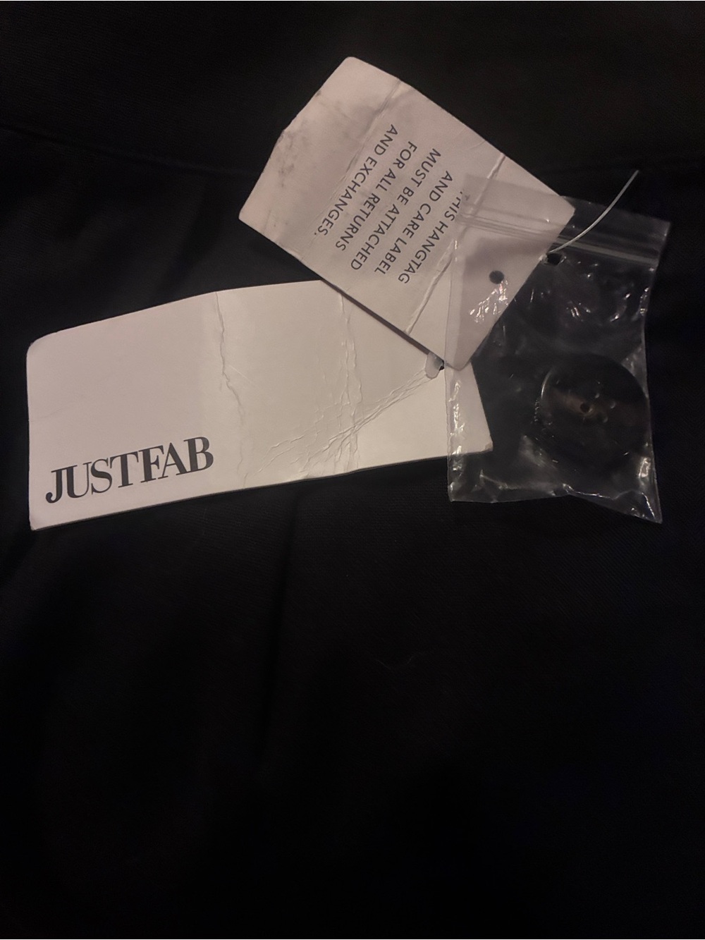 JustFab Black High-Waist Wide-Leg Trousers - Picture 2 of 6
